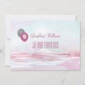 50歳でとっても素敵な 誕生日パーティーのご招待です 招待状 (裏面)