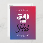 50歳でもまだまだ熱い ポストカード (正面/裏面)