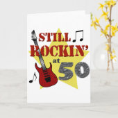 50歳でもロックしてる カード (黄色い花)