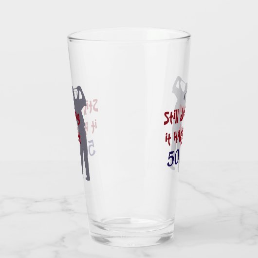 50歳でゴルフ懸命を打つ タンブラーグラス (左)