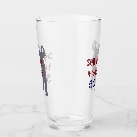 50歳でゴルフ懸命を打つ タンブラーグラス (右)