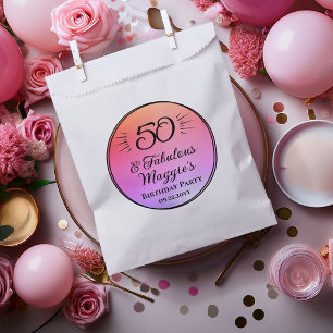 50歳でファビュラス!50歳の誕生日パーティー フェイバーバッグ