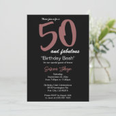 50歳で最高の誕生日 - オーダーメイド 招待状 (スタンド正面)
