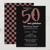 50歳で最高の誕生日 - オーダーメイド 招待状 (正面/裏面)