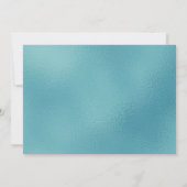 50歳で素敵なスクリプト写真 50歳の誕生日 招待状 (裏面)