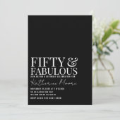 50歳で素敵な写真パーティー 50歳の誕生日パーティー 招待状 (スタンド正面)