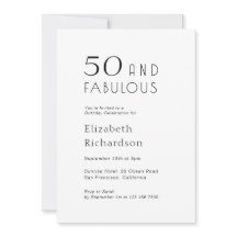 50歳で素敵な50歳の誕生日パーティー