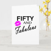 50歳で素敵に年をとる カード (黄色い花)