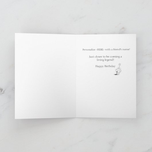 50歳で素晴らしい！ カード (内部)