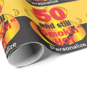 50歳と今も暑い | 50誕生日 ラッピングペーパー (ロールコーナー)