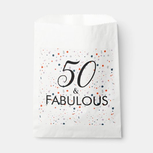 50歳と素晴らしいカスタマイズバースデーパーティー フェイバーバッグ (正面)