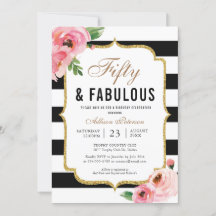 50歳と素晴らしいフローラ50歳の誕生日パーティー