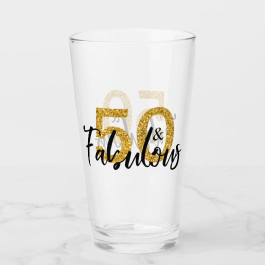 50歳と素晴らしい年50歳の誕生日パーティー タンブラーグラス (正面)