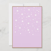 50歳と素晴らしい誕生日パーティホットピンクグリッター 招待状 (裏面)