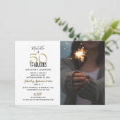 50歳と素晴らしい誕生日パーティーの写真 招待状 (スタンド正面)