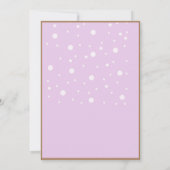 50歳と素晴らしい誕生日パーティーホットピンクグリッター 招待状 (裏面)