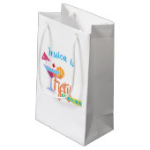 50歳と素晴らしい誕生日パーティーレトロ スモールペーパーバッグ (裏面アングル)