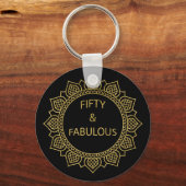 50歳と素晴らしい誕生日パーティー キーホルダー (正面)