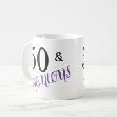 50歳と素晴らしい誕生日パーティー コーヒーマグカップ (正面左)