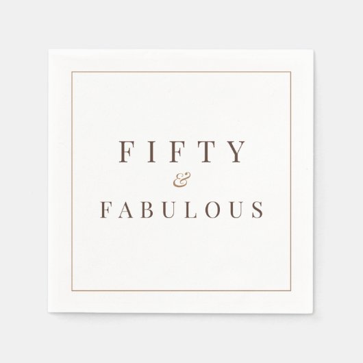 50歳と素晴らしい誕生日パーティー スタンダードカクテルナプキン (正面)