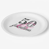 50歳と素晴らしい誕生日パーティー ペーパープレート (アングル)