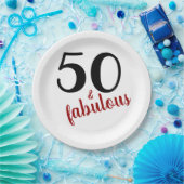 50歳と素晴らしい誕生日パーティー ペーパープレート (パーティー)