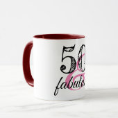 50歳と素晴らしい誕生日パーティー マグカップ (正面左)
