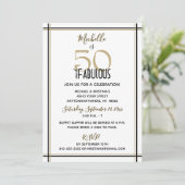 50歳と素晴らしい誕生日パーティー 招待状 (スタンド正面)