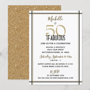 50歳と素晴らしい誕生日パーティー 招待状