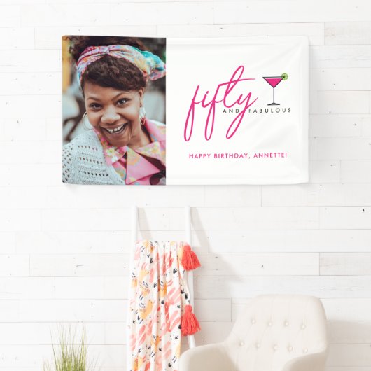 50歳と素晴らしい誕生日パーティー 横断幕 (インサイチュ)