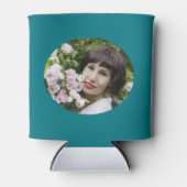 50歳と素晴らしい誕生日金ゴールドティール(緑がかった色)ブルー50歳 缶クーラー (正面)