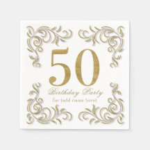 50歳と素晴らしい金ゴールドグリッター誕生日パーティー