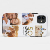 50歳と素晴らしい金ゴールドブラックの誕生日 Case-Mate iPhoneケース (裏面(横))