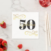 50歳と素晴らしい50歳の誕生日パーティー スタンダードカクテルナプキン (インサイチュ)