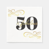 50歳と素晴らしい50歳の誕生日パーティー スタンダードカクテルナプキン (正面)
