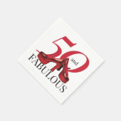 50歳と素晴らしい50歳の誕生日パーティー スタンダードカクテルナプキン (角)