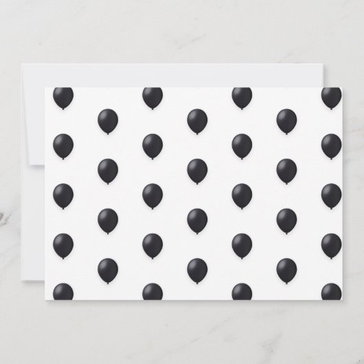 50歳と素晴らしい50歳の誕生日パーティー 招待状 (裏面)