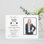 50歳と素晴らしい50歳の誕生日パーティー 招待状 (スタンド正面)
