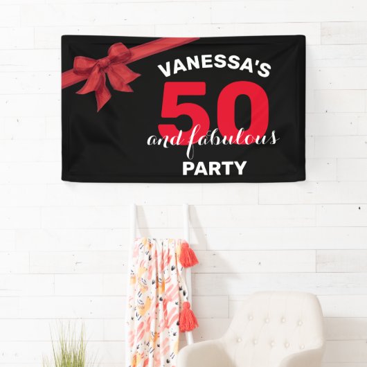 50歳と素晴らしい50歳の誕生日パーティー 横断幕 (インサイチュ)