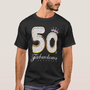 50歳と素晴らしい50歳の50誕生日ダイヤモンドC Tシャツ