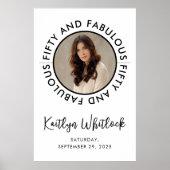 50歳と素晴らしい フォト 50歳の誕生日パーティー ポスター (正面)