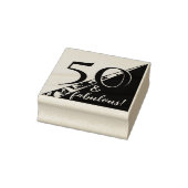 「50歳と素晴らしい!」誕生日ポップ・アートの。 ラバースタンプ (スタンプ)