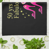 50歳と素晴らしいDIVAデザイン キッチンタオル (折り畳み)