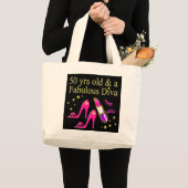 50歳と素晴らしいDIVA ラージトートバッグ (正面(商品))