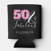 50歳と素晴らエレガントしい50歳の誕生日パカスタムーティ 缶クーラー (裏面)