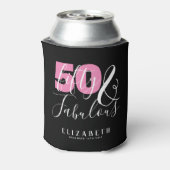 50歳と素晴らエレガントしい50歳の誕生日パカスタムーティ 缶クーラー (缶裏面)