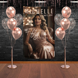 50歳にして最高にゴージャスなお誕生日パーティー 横断幕