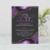 50歳にして最高の輝きを放つアゲート、パープル 招待状 (スタンド正面)