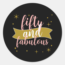 50歳にして素敵に輝く ブラックゴールド ブラッシュピンク ラウンドシール