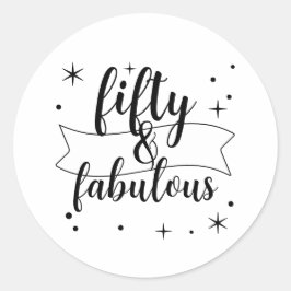 50歳にして素敵に輝く モノクロ ラウンドシール